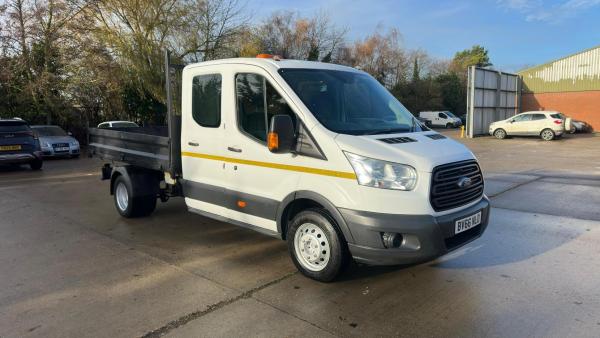 Ford Transit 2.2 TDCi 350 Chassis Double Cab Tipper 4dr Diesel Manual RWD L3 H1 Euro 6 (125 ps) Ulez Compliant