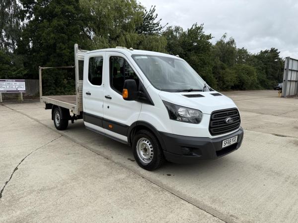 Ford Transit 2.0 350 EcoBlue Chassis Double Cab 4dr Diesel Manual FWD L3 H1 Euro 6 (170 ps) Dropside Flat Bed